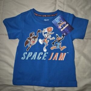 Space Jam Blue Graphic T-Shirt